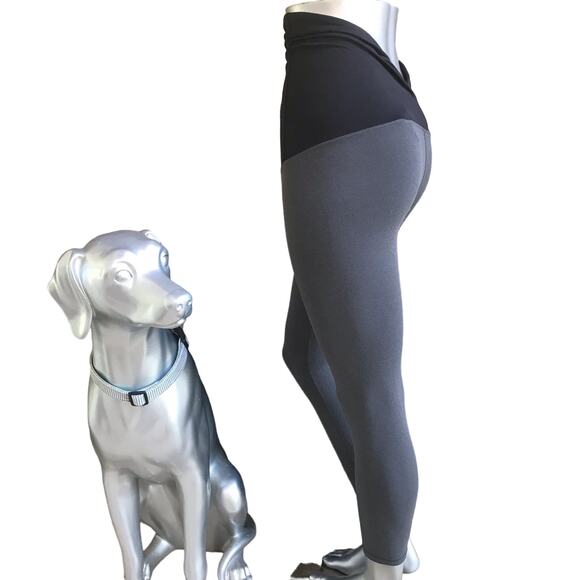 Isabel Maternity Leggings Gray Black Women’s Size M - Picture 2 of 7